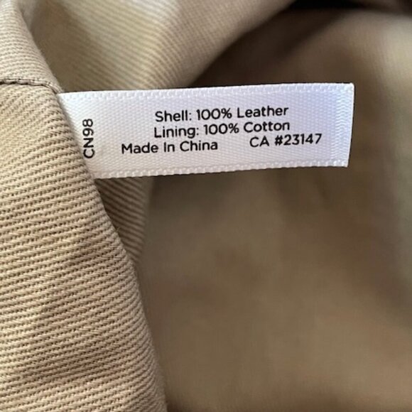 TALBOTS Leather White Silver Large Tote Bag NWOT - Picture 11 of 16